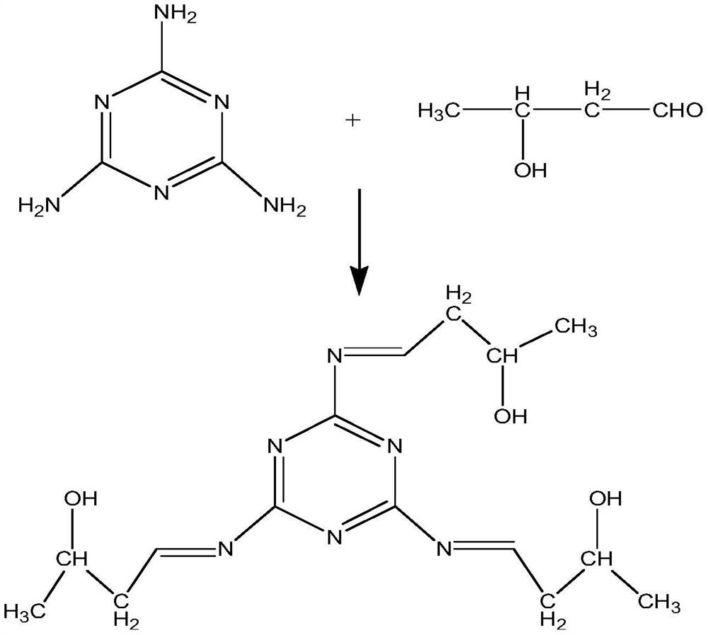 A kind of hydrophobic flame-retardant water-based curing agent and preparation method thereof