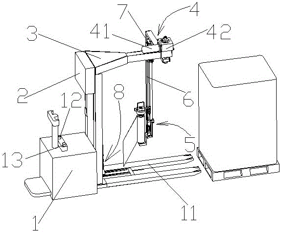 Mobile film winding machine