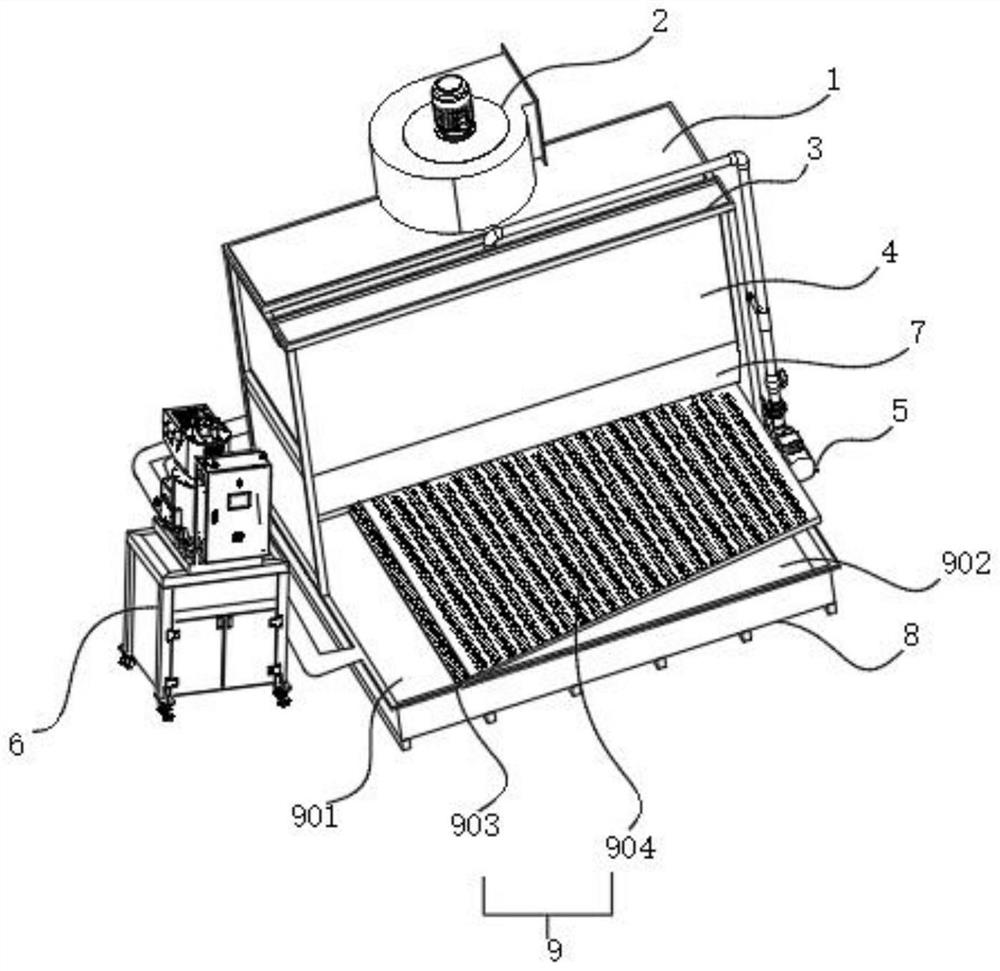 Water-soluble paint water purification system and purification method