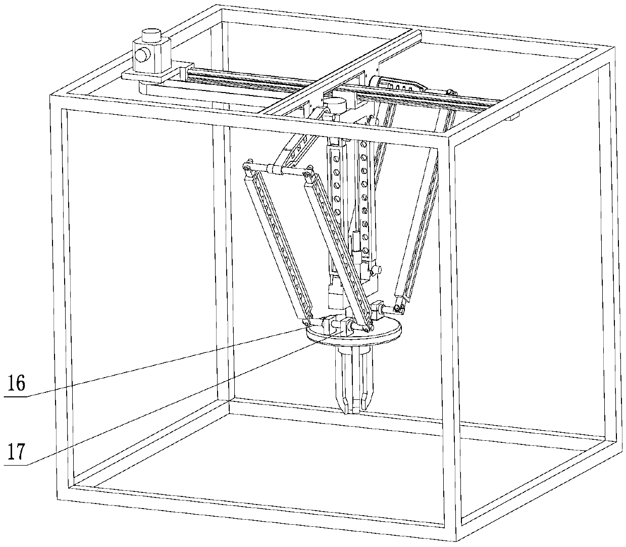 Three-translation high-speed sorting parallel manipulator