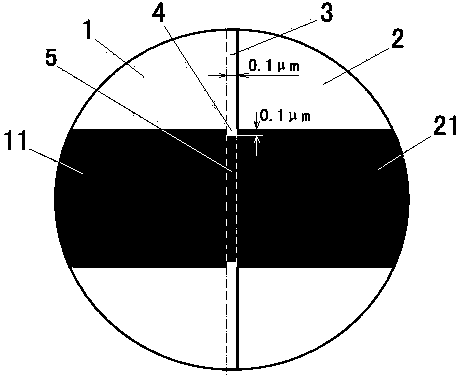 Splicing exposing method for photo-etched large-size CCD (Charge Coupled Device) chip