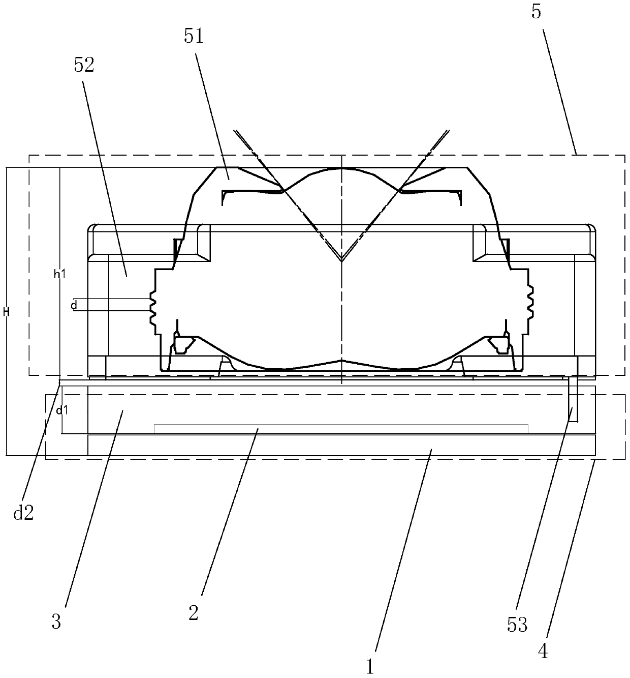 COB camera module and packaging method thereof