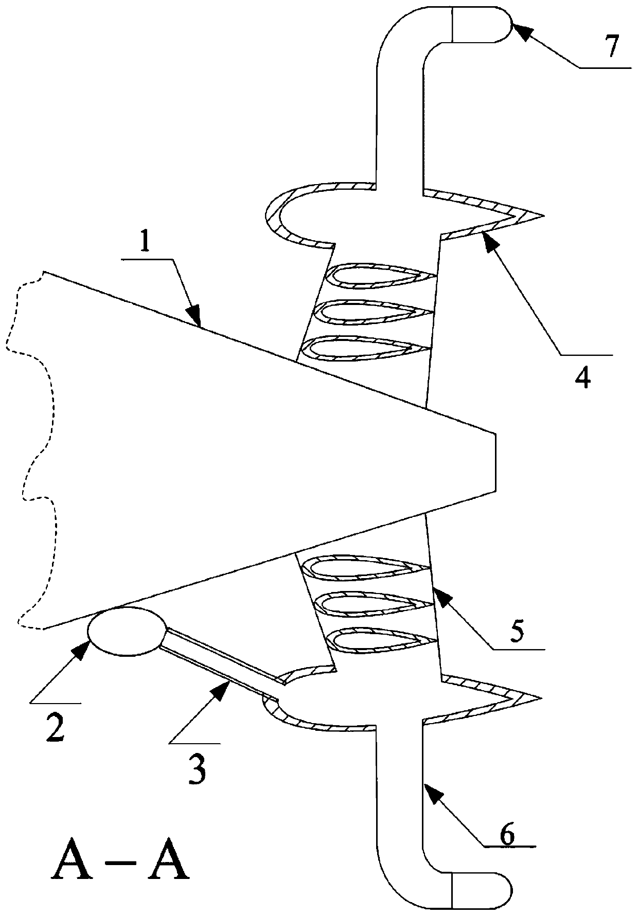 Wake flow adjusting device of underwater vehicle