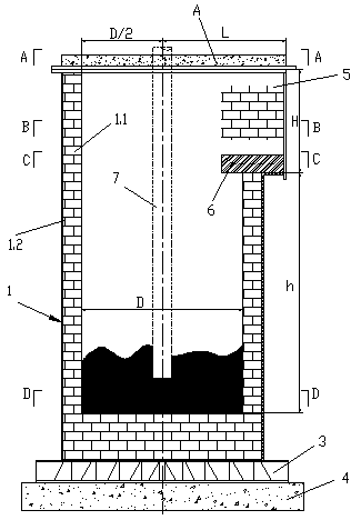 Lateral smoke discharge and top blowing furnace