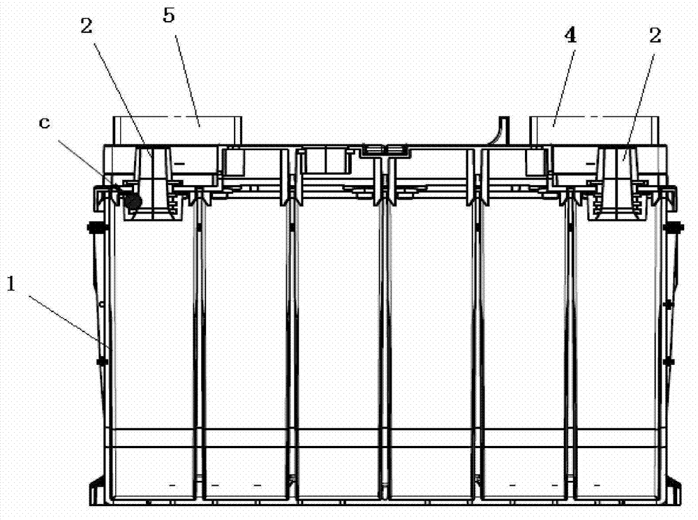 Storage battery with intelligent management function