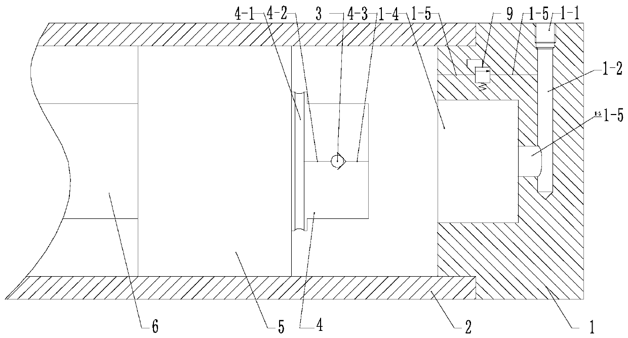 Oil cylinder tail end buffering device