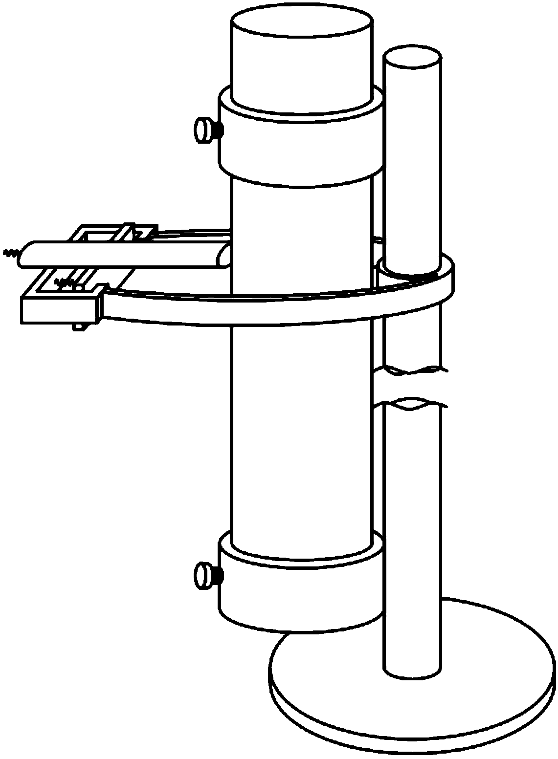 Ultrasonic detecting method of hydrogen damage of water cooling wall tube of boiler