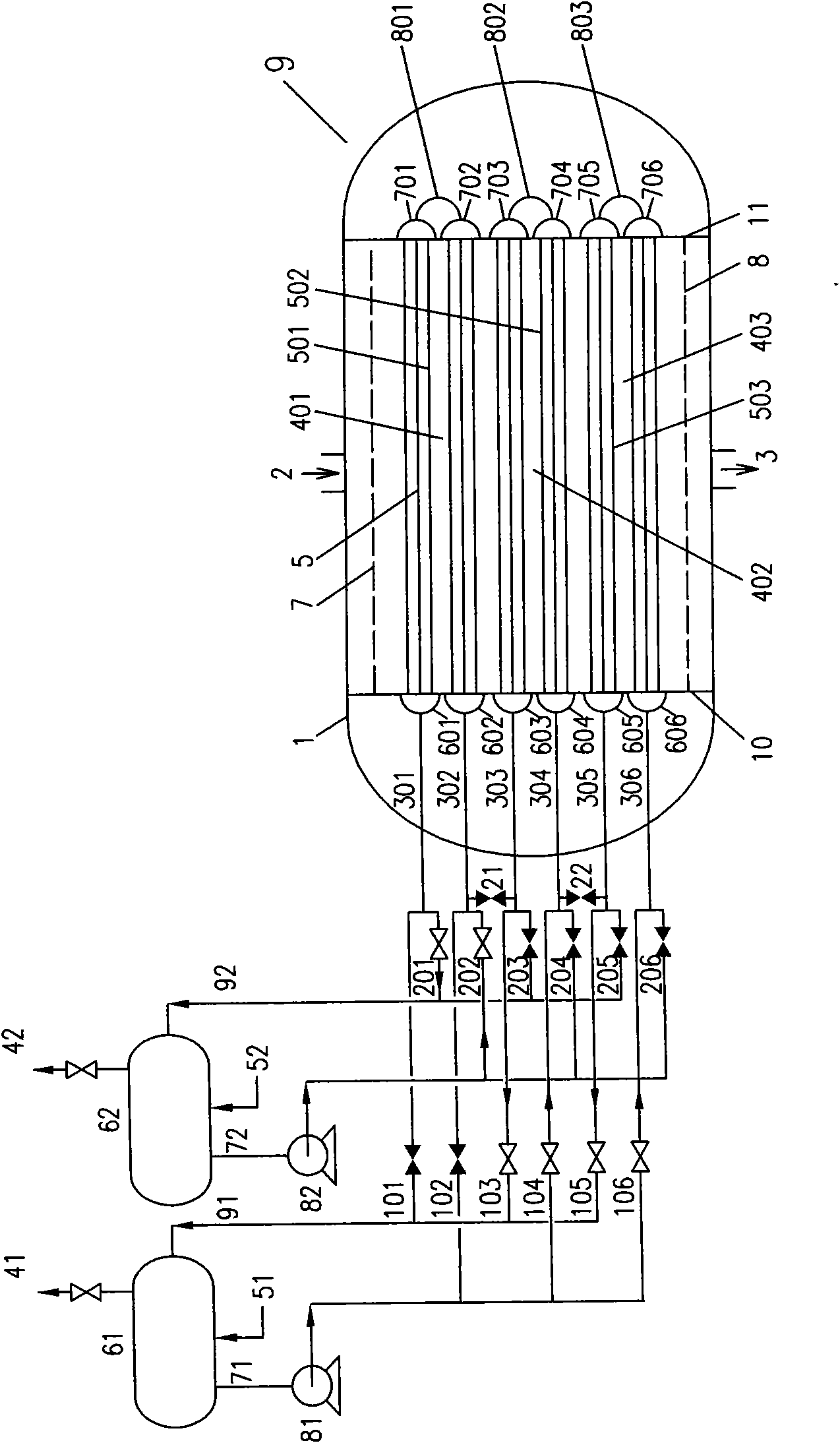 Combined reaction device