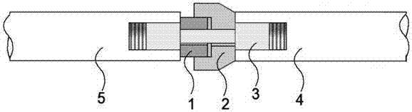 Protective device of reflection type Hopkinson pull rod test sample, and experimental method