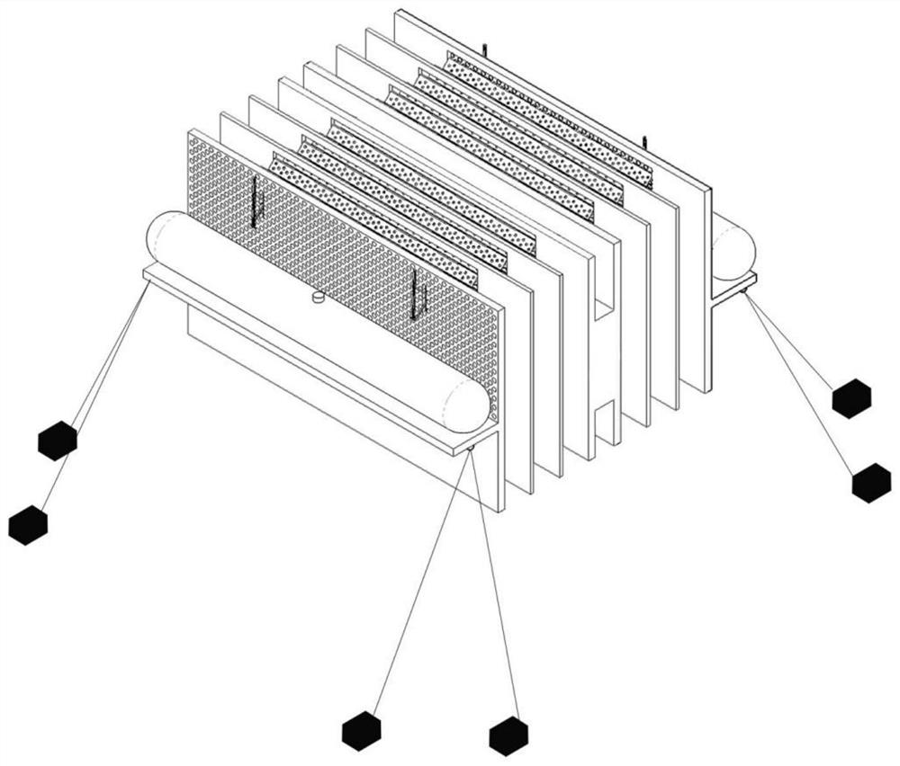 A retractable floating breakwater