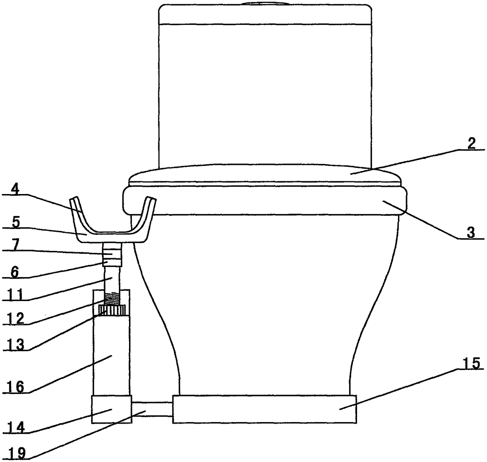 Adjustable leg rest for toilet bowl