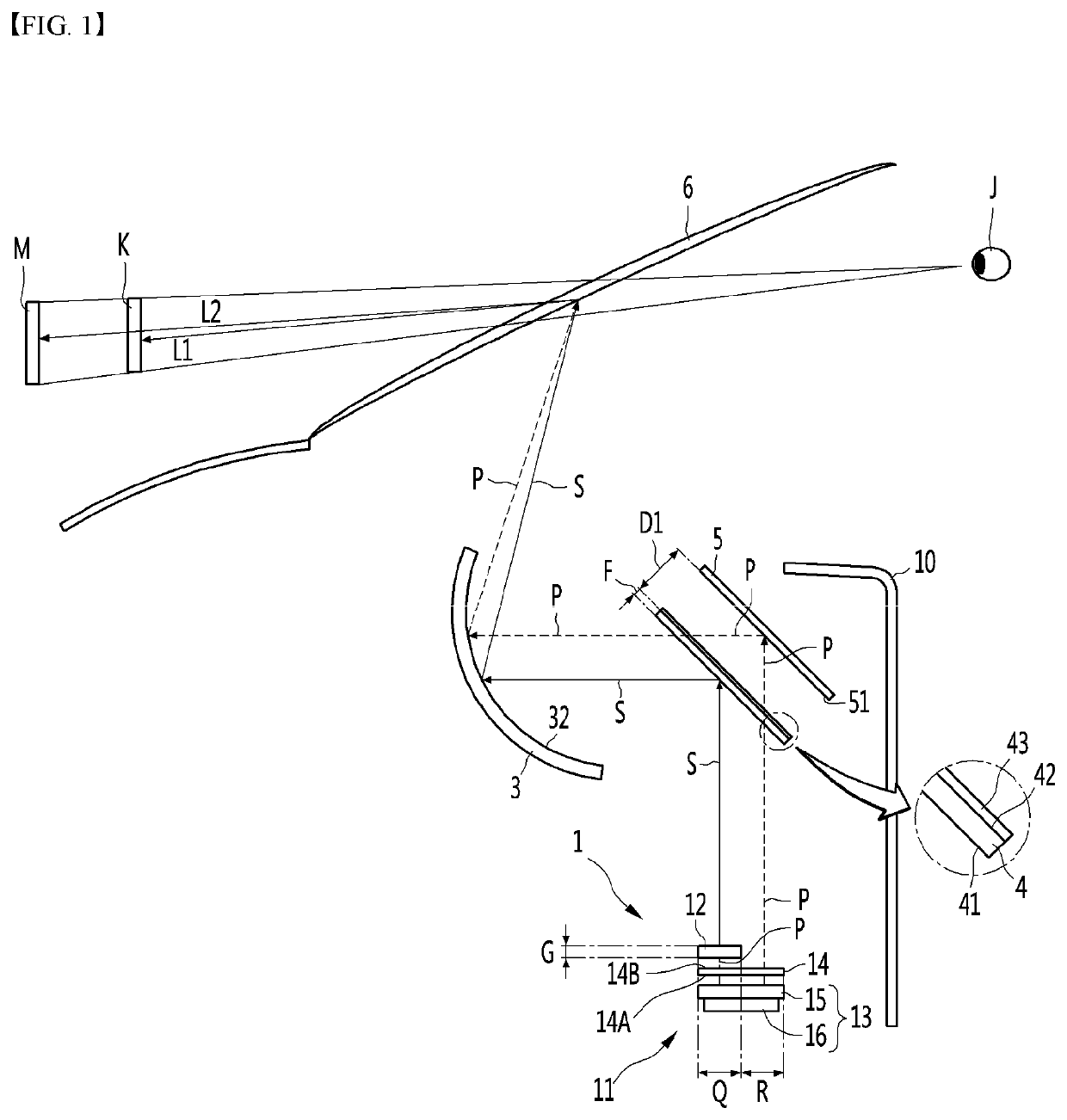 Head up display for vehicle