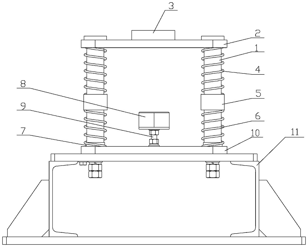 Grounding switch switch-off buffering device