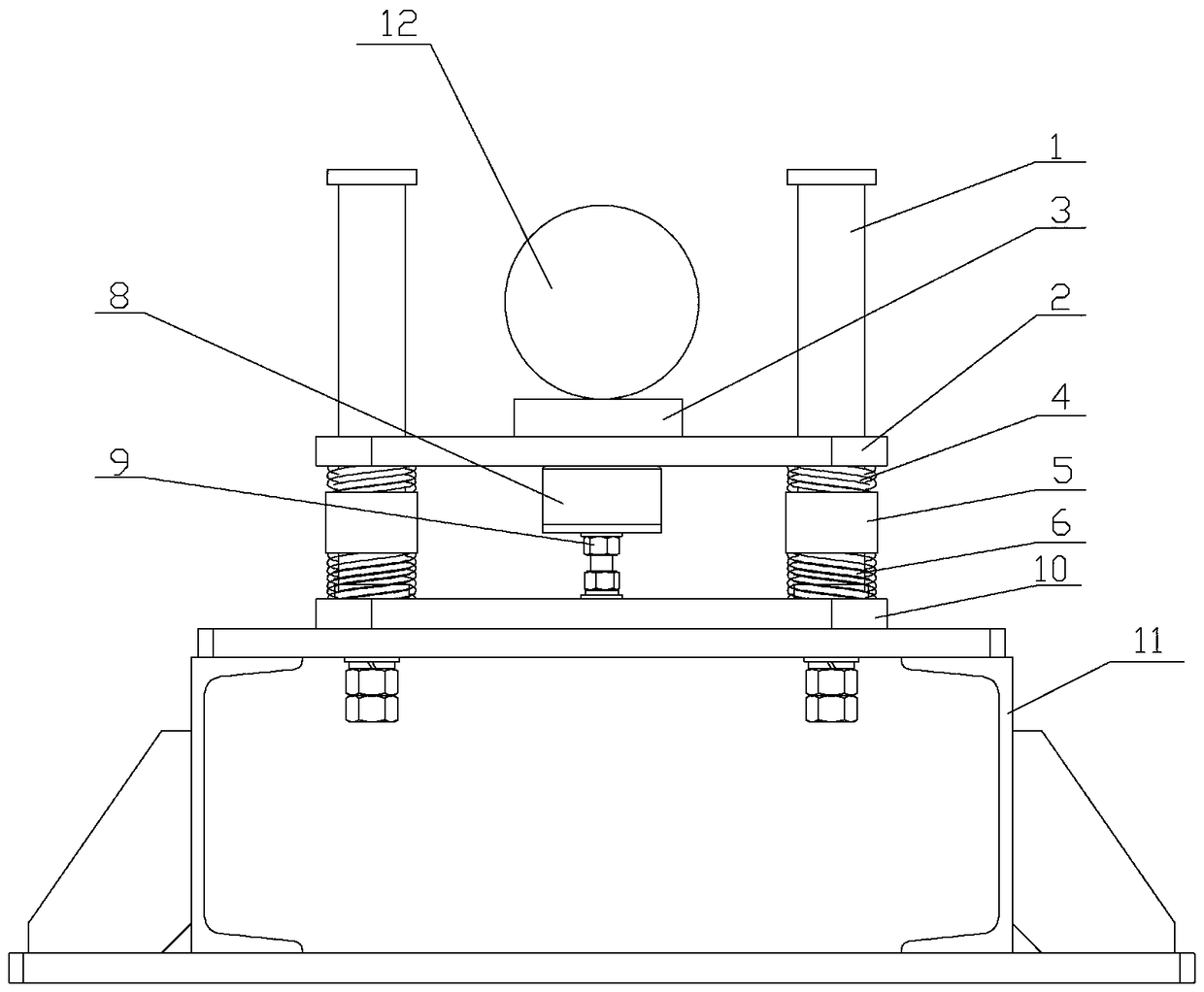 Grounding switch switch-off buffering device