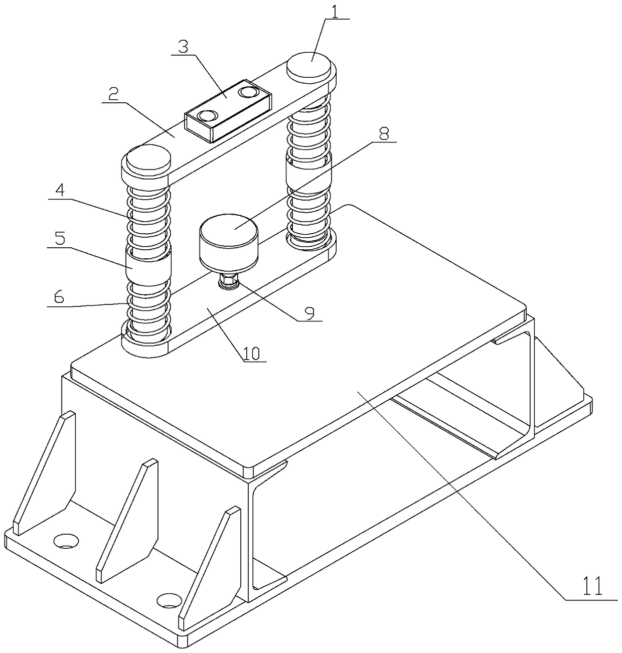 Grounding switch switch-off buffering device