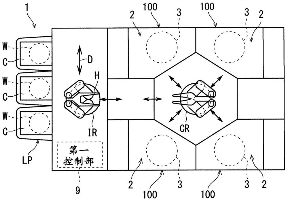 Substrate processing device, control method thereof, and computer-readable storage medium