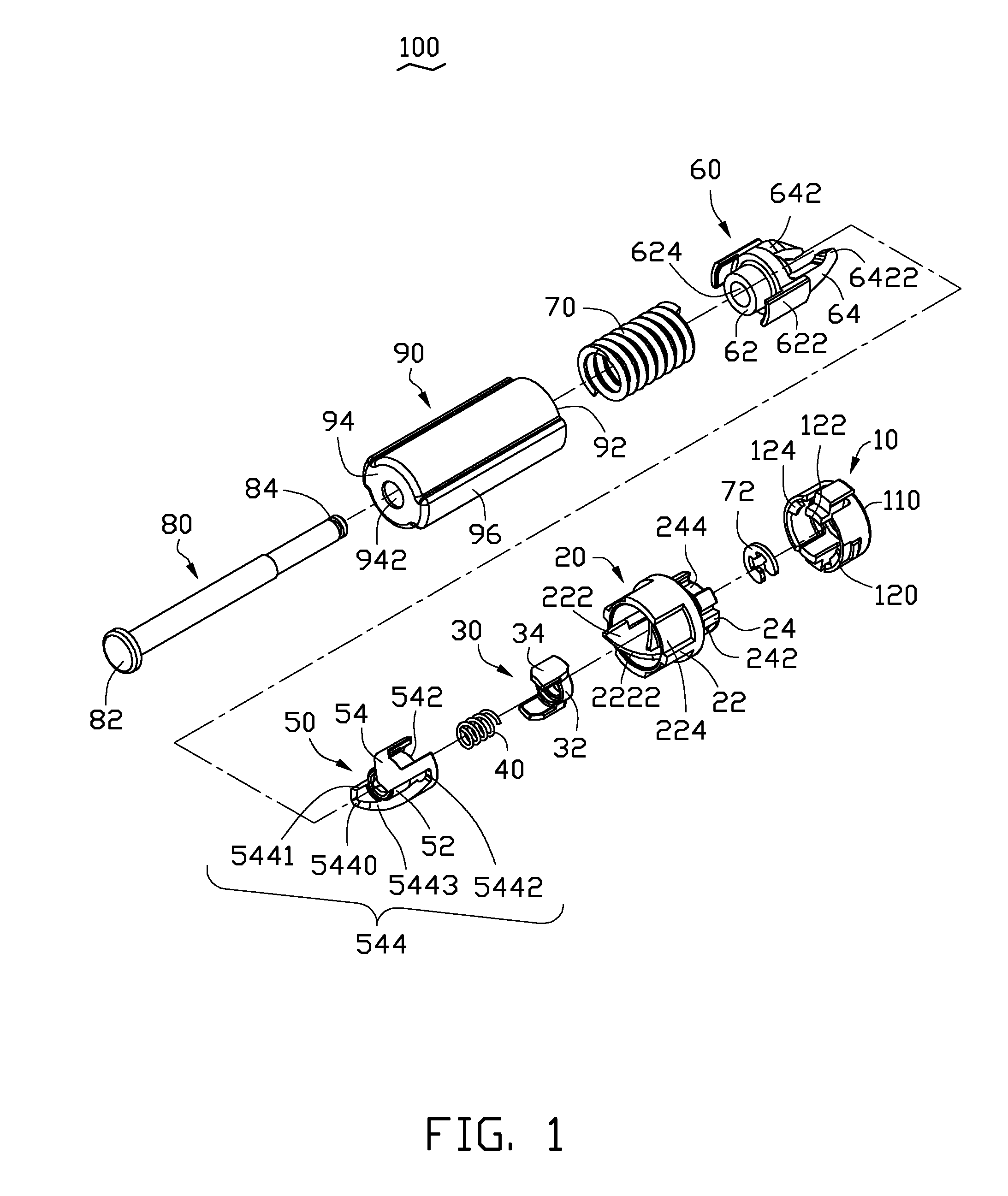 Button activated spring-loaded hinge assembly