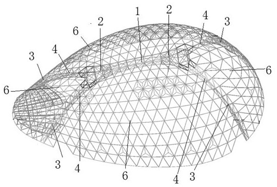 Construction method of tropical rainforest greenhouse steel structure