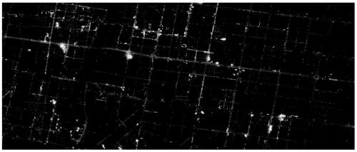 Orthorectification processing method for night scene images