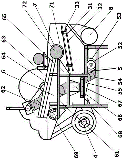 Selected grain thresher