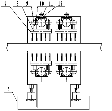 Ringlike quenching device and application method thereof