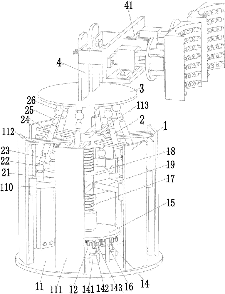 A kind of leg massage robot for nursing and rehabilitation