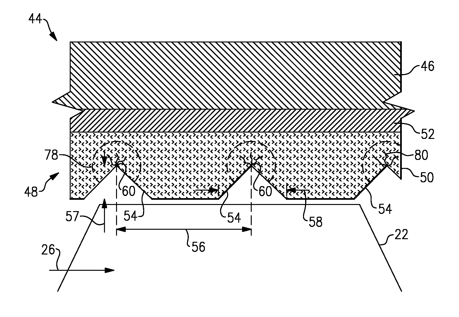 Segmented ceramic layer for member of gas turbine engine