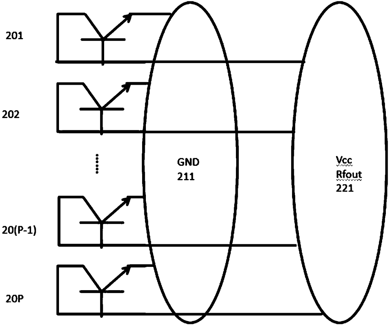 A high-yield flip-chip linear power amplifier with balanced heat dissipation and its application