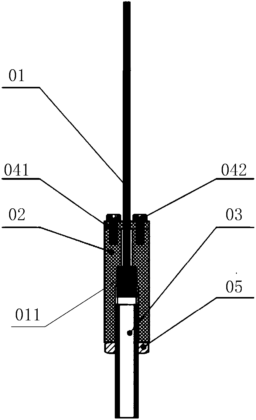 Cylindrical Langmuir probe, probe assembly and plasma plume flow field detection system