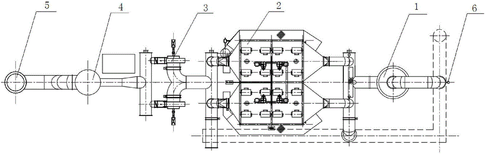 Carbon anode roasting fume purification ultra-low emission system and process