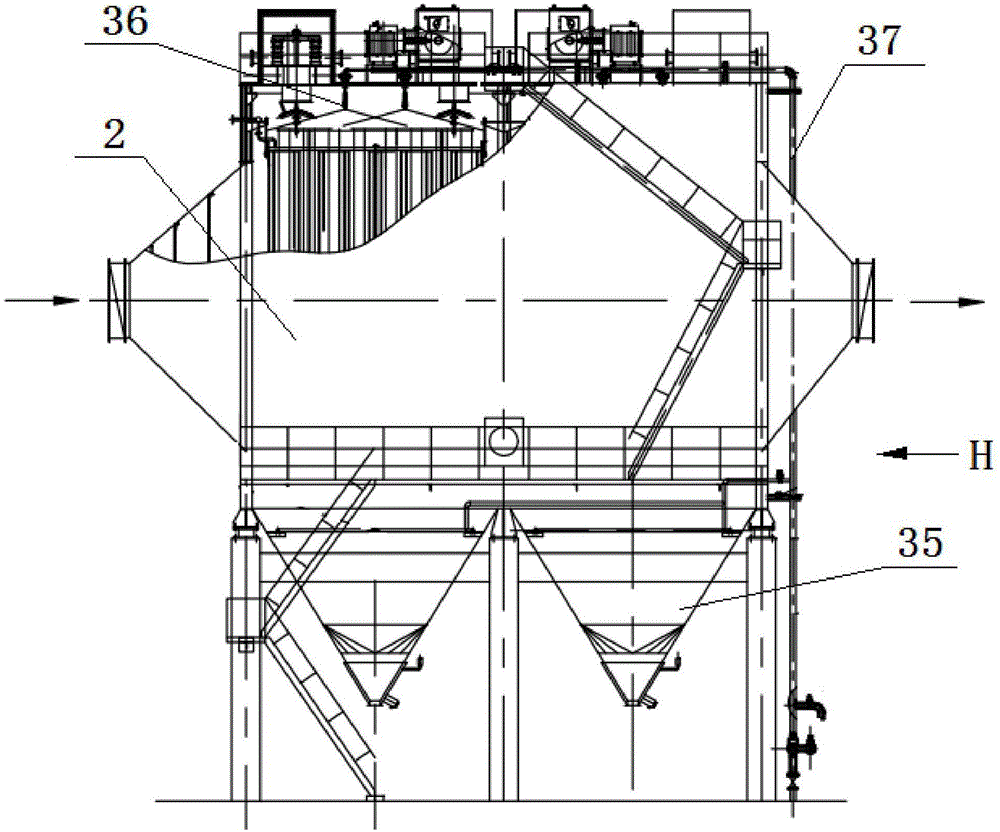 Carbon anode roasting fume purification ultra-low emission system and process