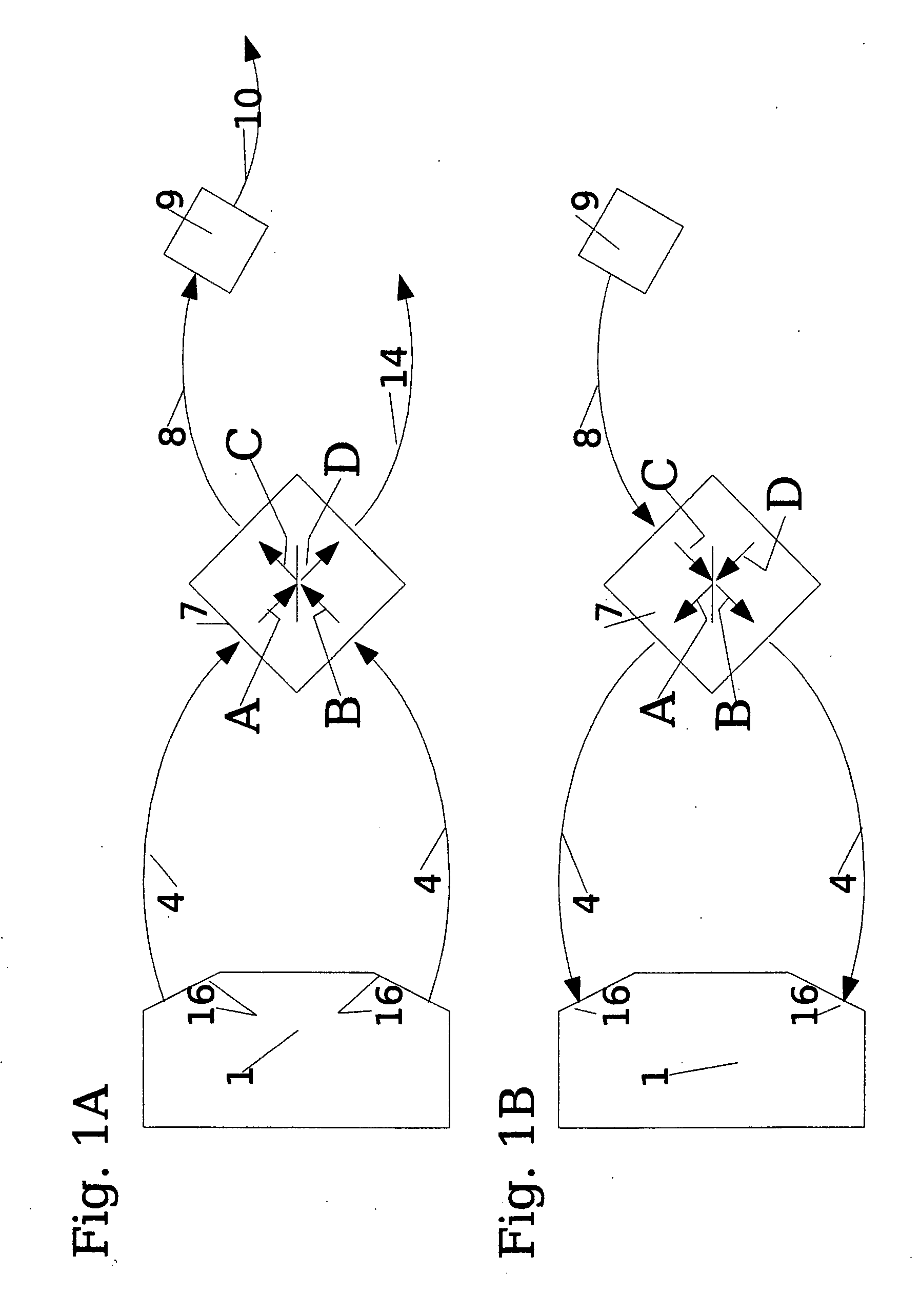 Laser resonator comprising an internal beam splitter