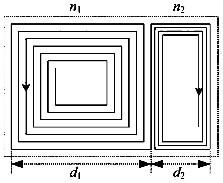 Asymmetrical bipolar coil which can be used in modular wireless power transmission system