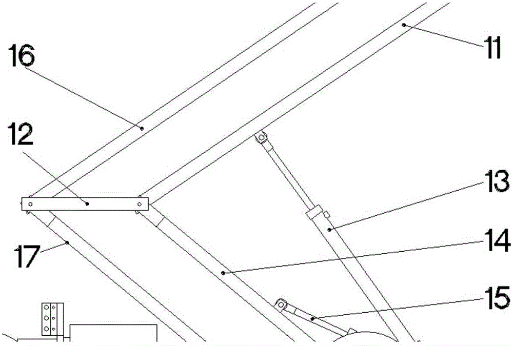 Tobacco leaf drying upper room conveying device