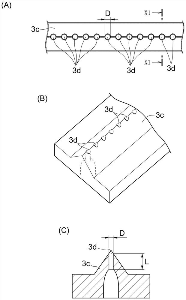 Melt-blown nonwoven fabric for liquid filter, layered body of said melt-blown nonwoven fabric, and liquid filter equipped with layered body