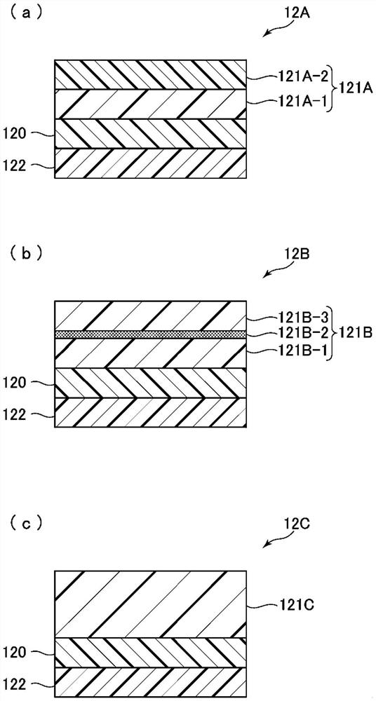 Polarizing film laminate, optical display panel using same, polarizing film laminate with transparent adhesive layer, and polarizing film assembly