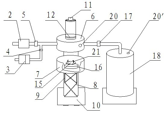 Cloud chamber for atmospheric ice nucleus activation counting and cloud chamber system