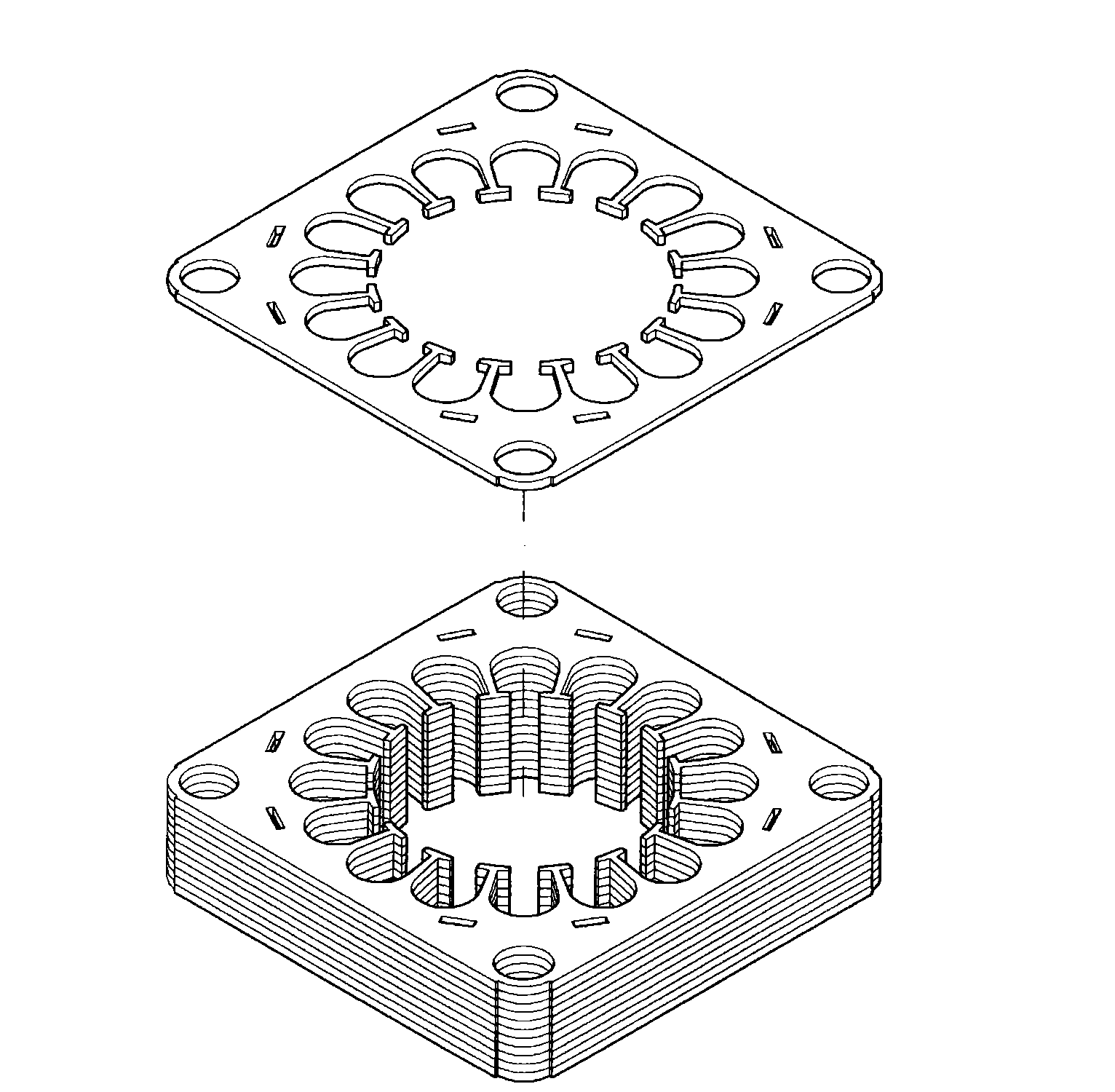 Motor rotor structure and manufacturing method thereof