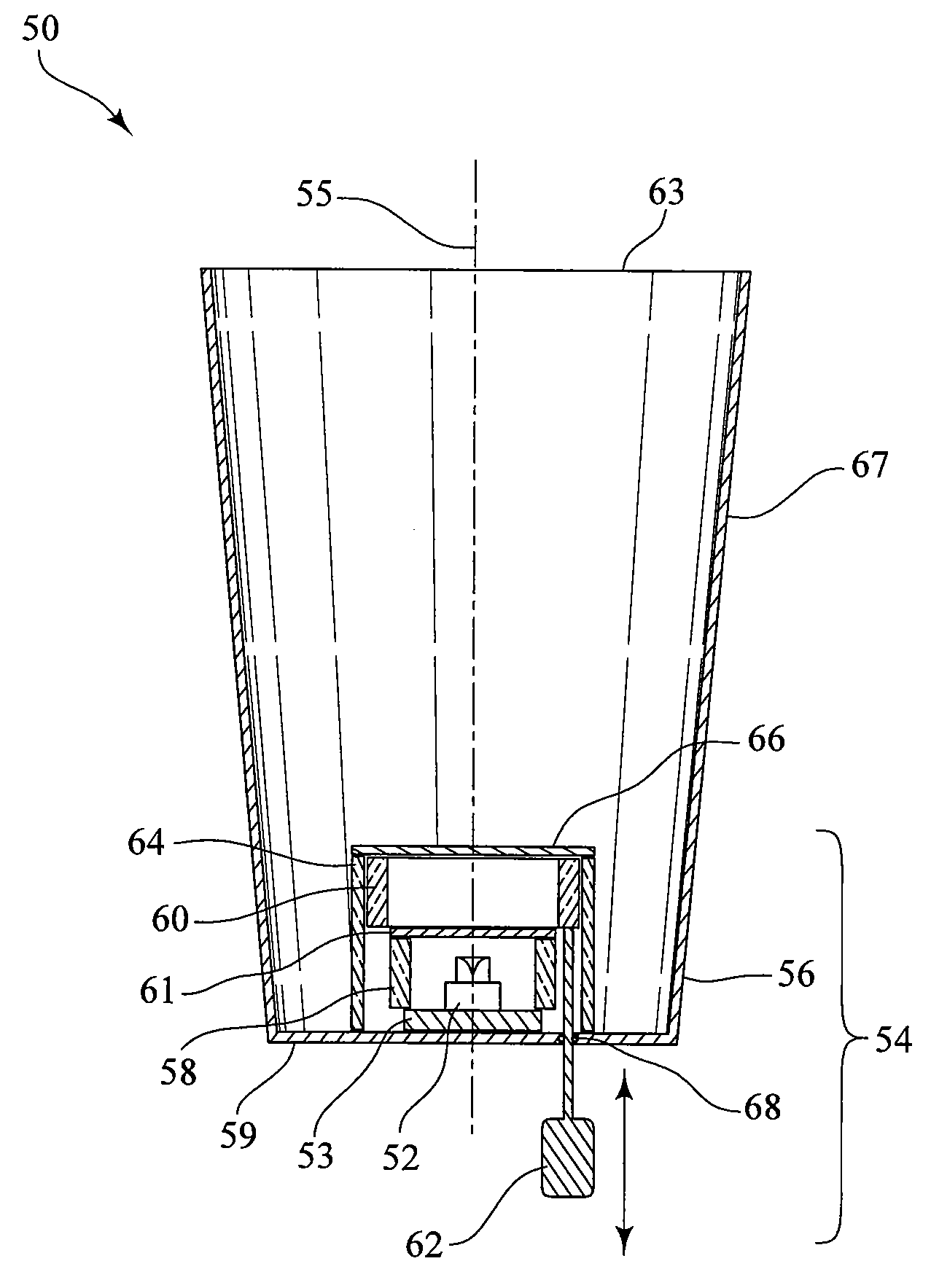 Lighting system with color adjustment means