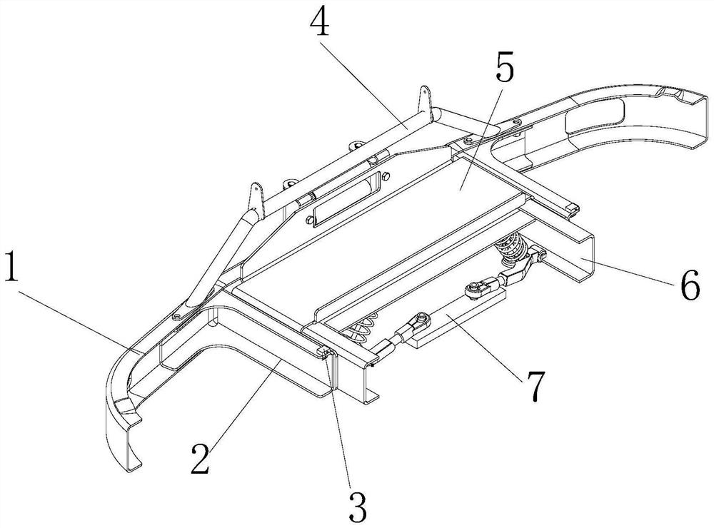 New energy automobile front bumper assembly anti-sinking structure convenient to disassemble and assemble