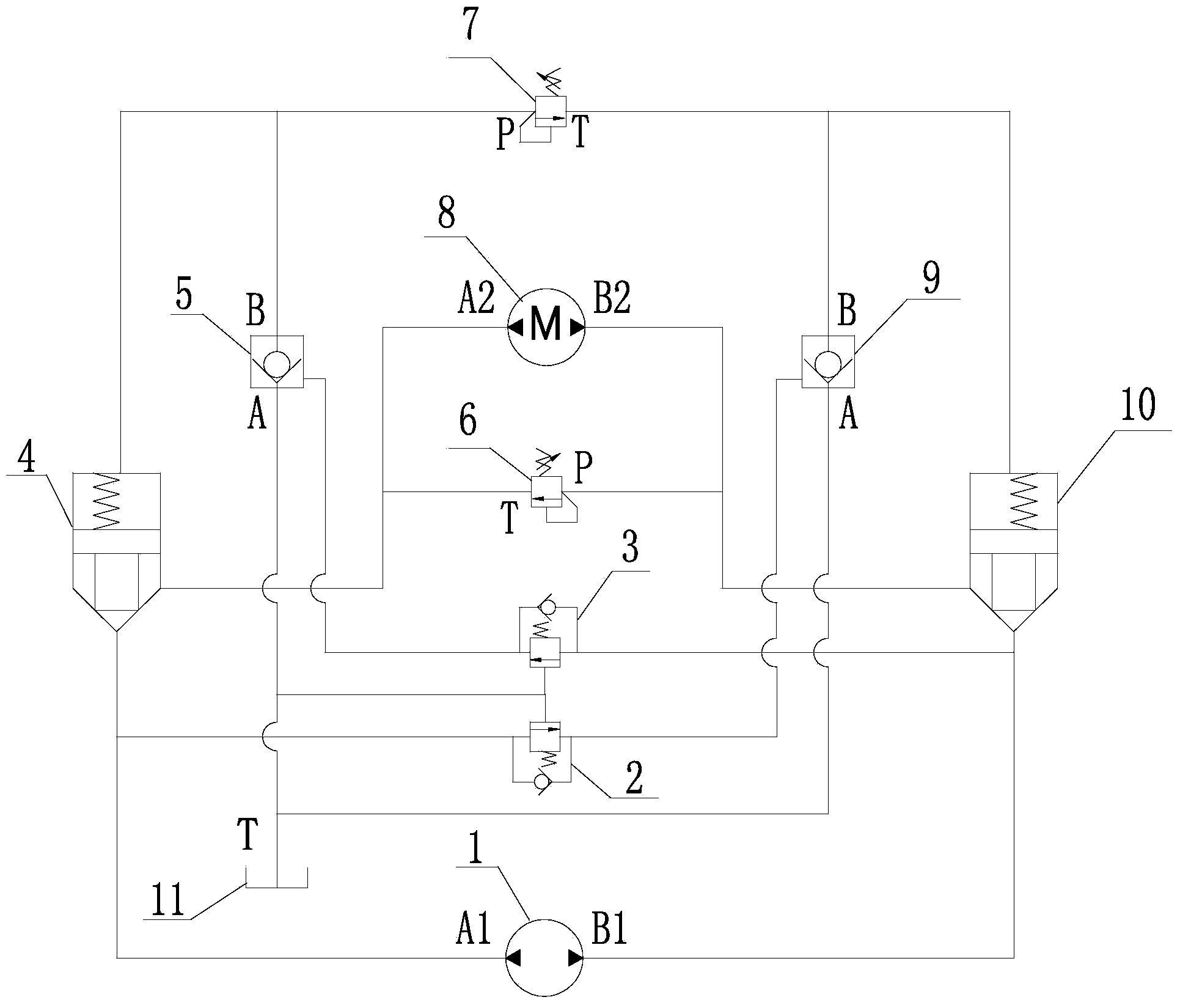 Parking device for hydraulic drive device