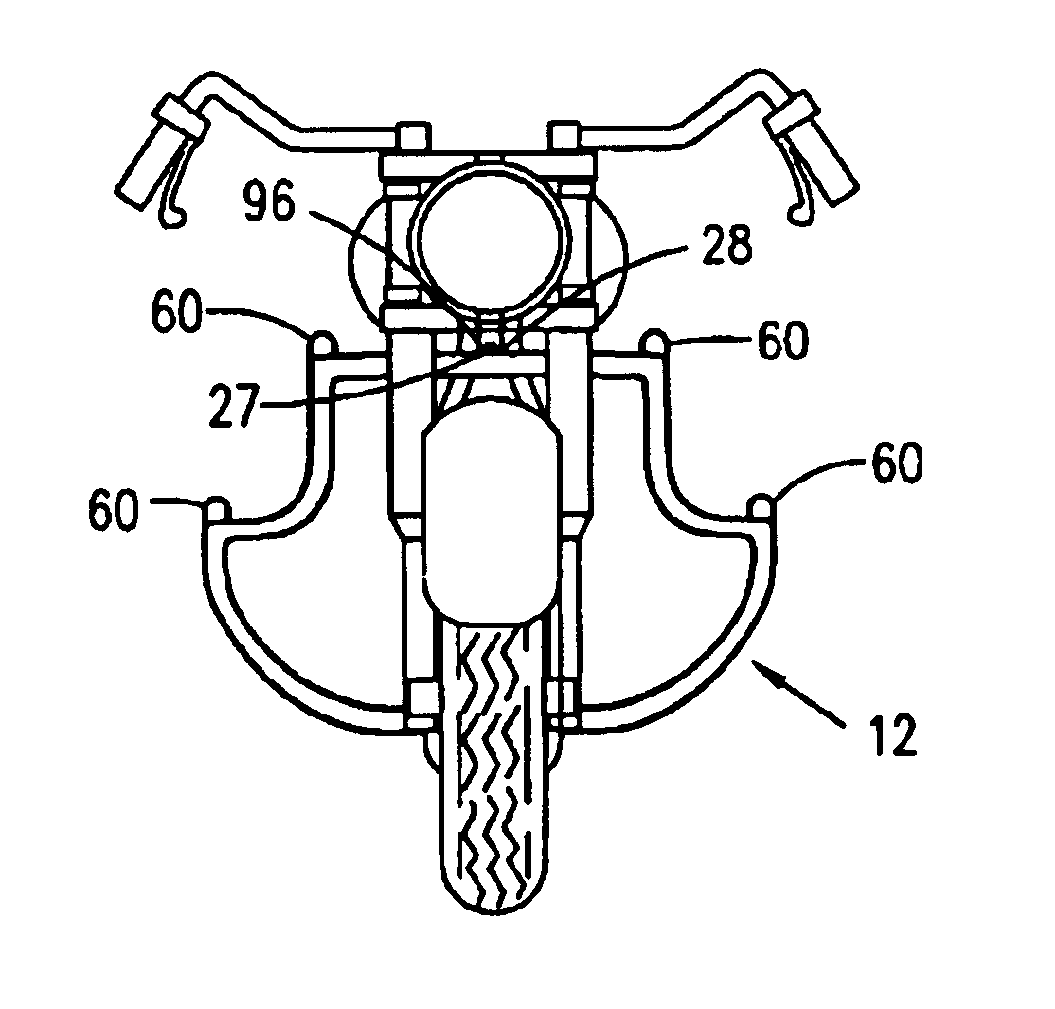 Crash bar for motorcycles