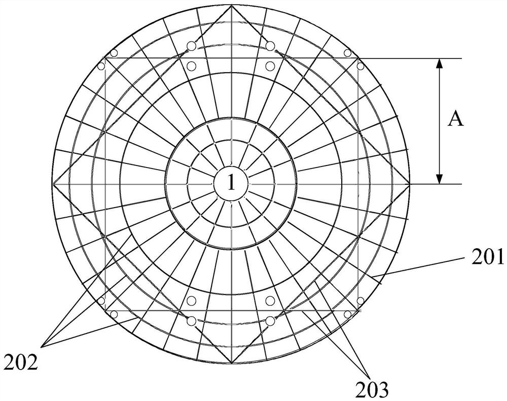 A magnesium alloy satellite antenna reflector