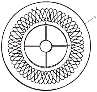 PCB coil for electromagnetic induction angle sensor and angle measurement method