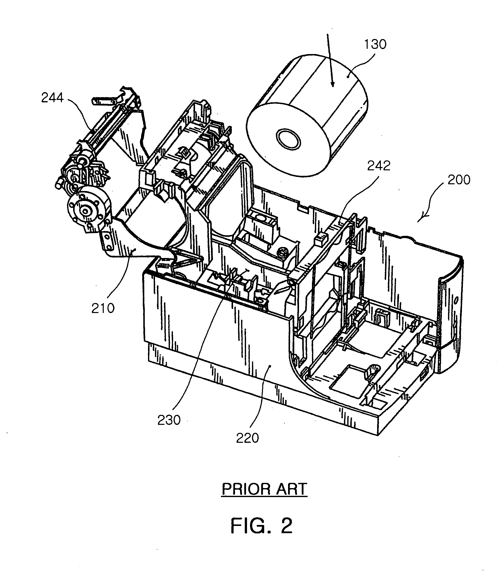 Printer with pivotable platen