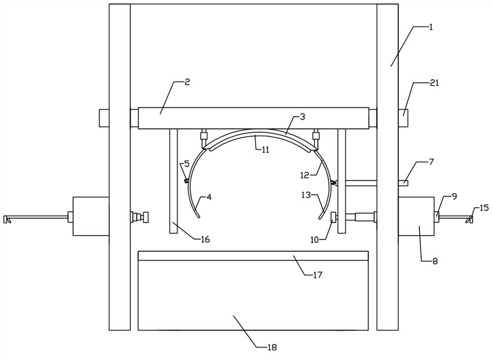 A blood-taking device with rotation and fixation function for livestock and veterinary sick pigs