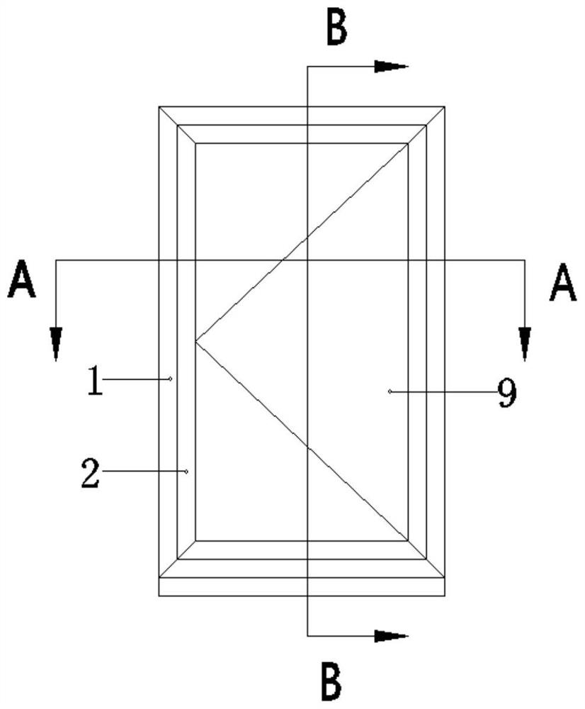 Window screen combined double-inward-opening casement window structure