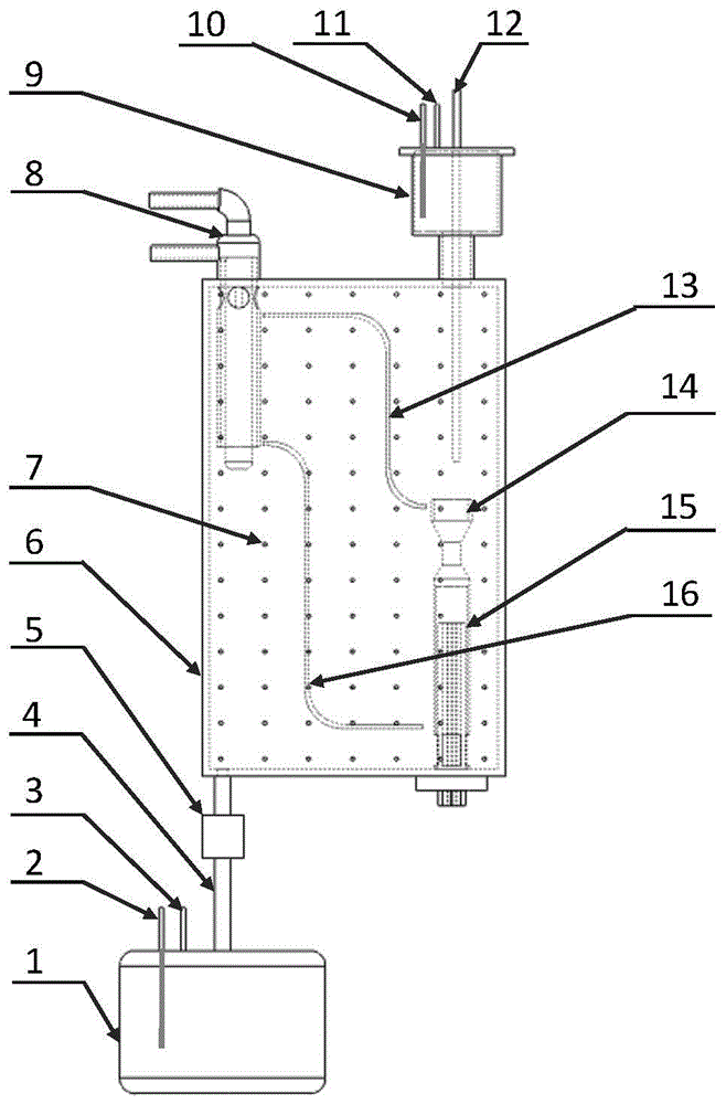 A slice type liquid heavy metal natural circulation device