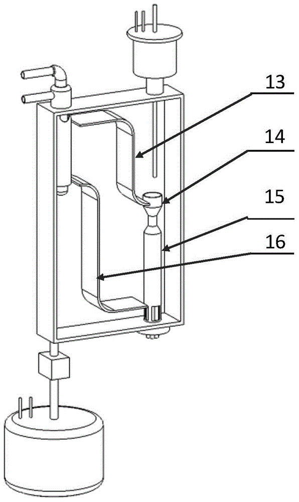 A slice type liquid heavy metal natural circulation device