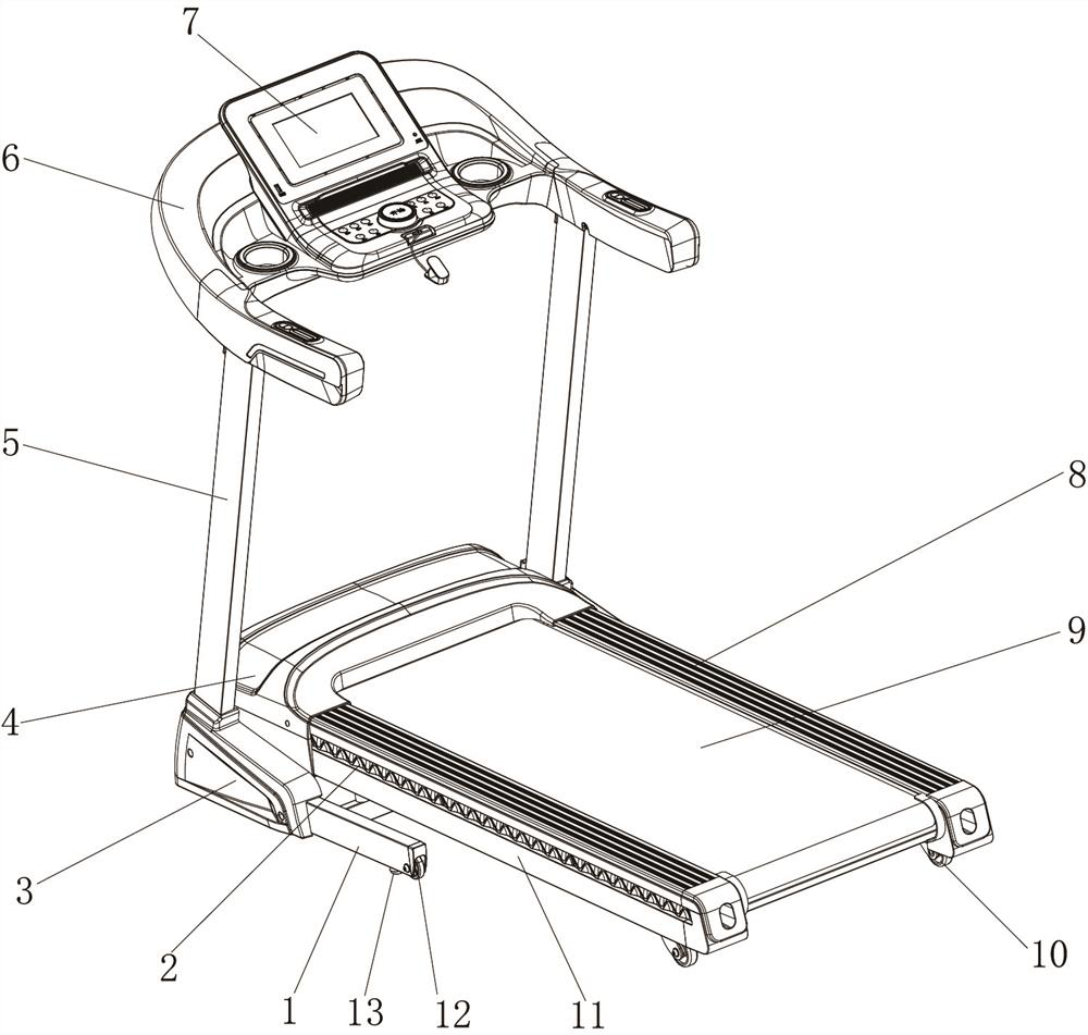 Intelligent running machine with emergency braking effect